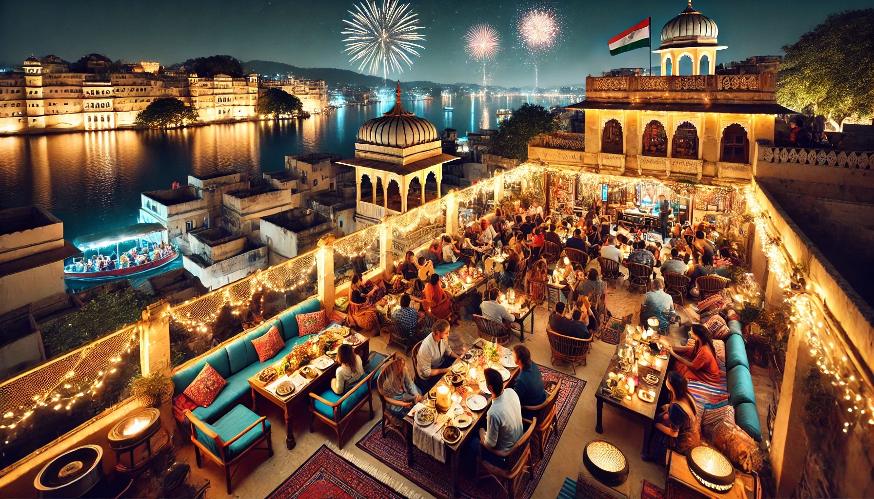 Rooftop Celebrations in Old City Cafes